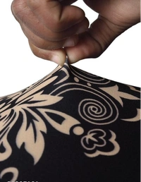 CORTINA SPANDEX  Black Color Polyster Fabric Elastic Chair Cover Stretch Removable Washable 1Pcs - Black, Polyster, Pack of1